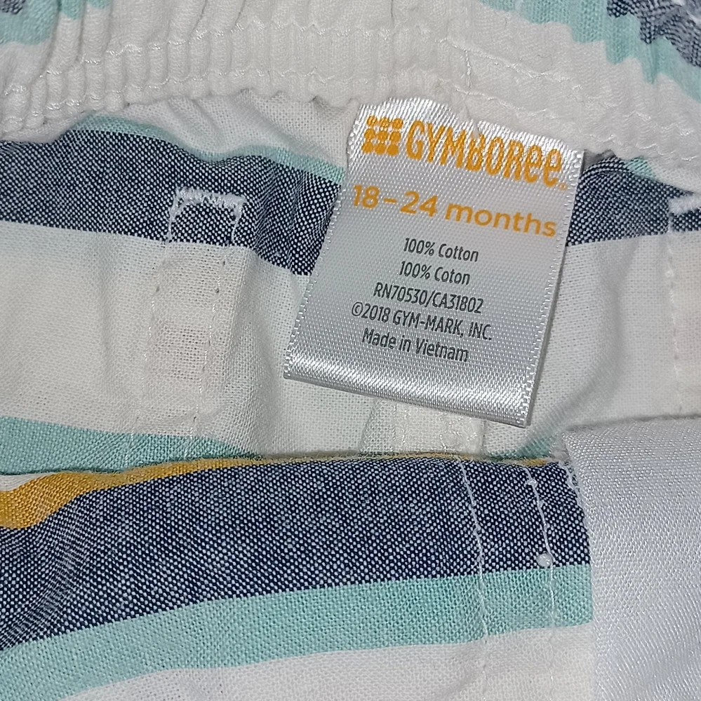 Gymboree Striped Chino Shorts Size 18-24M